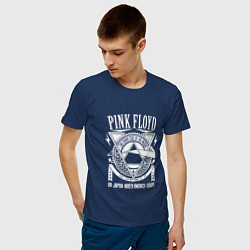 Футболка хлопковая мужская Pink Floyd цвета тёмно-синий — фото 2
