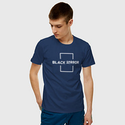 Футболка хлопковая мужская Black Mirror, цвет: тёмно-синий — фото 2