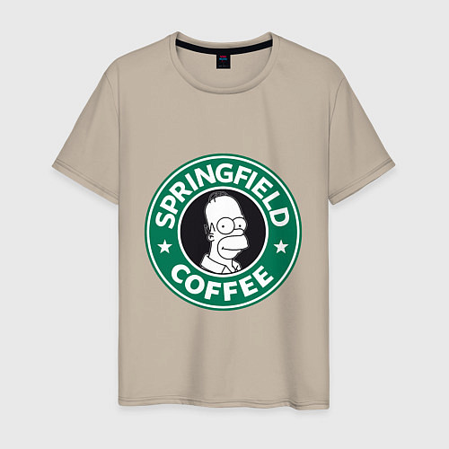 Мужская футболка Springfield Coffee / Миндальный – фото 1