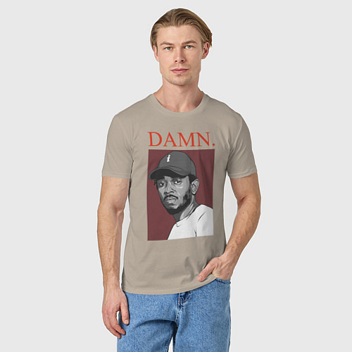 Мужская футболка Kendrick Lamar: DAMN / Миндальный – фото 3