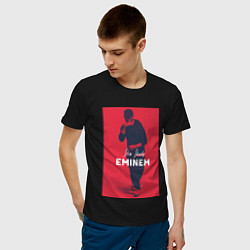 Футболка хлопковая мужская Slim Shady: Eminem, цвет: черный — фото 2