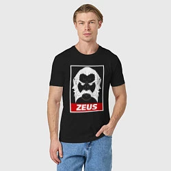 Футболка хлопковая мужская Zeus Poster, цвет: черный — фото 2