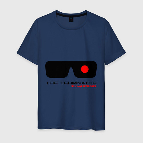 Мужская футболка The Terminator / Тёмно-синий – фото 1