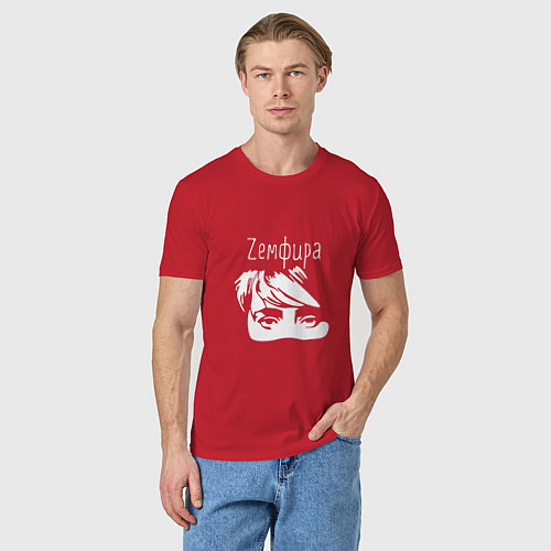 Мужская футболка Zемфира / Красный – фото 3
