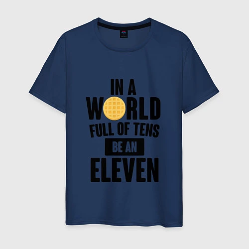 Мужская футболка Be A Eleven / Тёмно-синий – фото 1