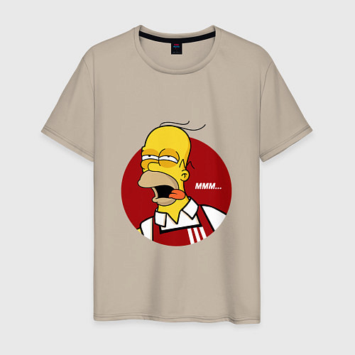 Мужская футболка KFC Homer / Миндальный – фото 1