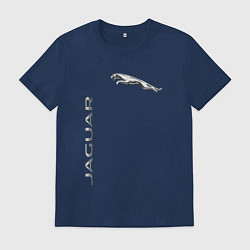Футболка хлопковая мужская Jaguar Motors, цвет: тёмно-синий