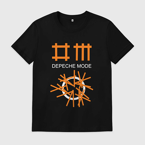 Мужская футболка Depeche Mode: Orange Lines / Черный – фото 1