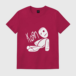 Футболка хлопковая мужская Korn Toy, цвет: маджента