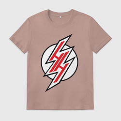 Футболка хлопковая мужская Hentai Heaven, цвет: пыльно-розовый