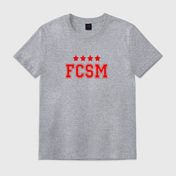 Футболка хлопковая мужская FCSM Club, цвет: меланж