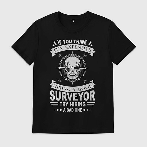Мужская футболка It's Expensive Surveyor / Черный – фото 1
