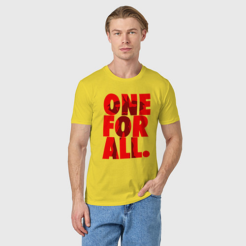 Мужская футболка Один за всех / Желтый – фото 3