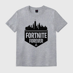 Футболка хлопковая мужская Fortnite Forever, цвет: меланж
