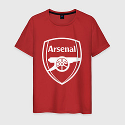 Футболка хлопковая мужская FC Arsenal, цвет: красный