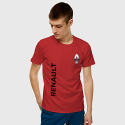 Футболка хлопковая мужская Renault Style, цвет: красный — фото 2
