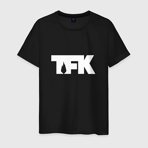 Мужская футболка TFK: White Logo / Черный – фото 1