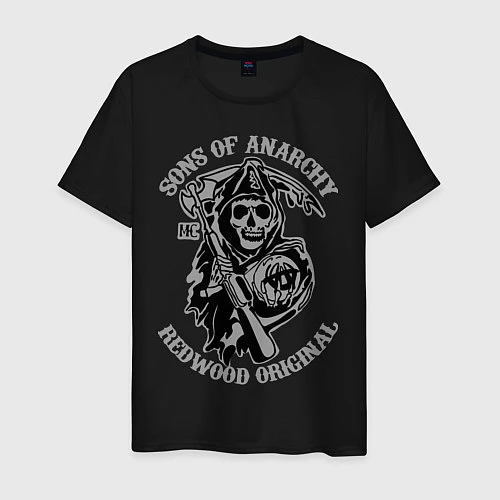 Мужская футболка Sons of Anarchy: Redwood Original / Черный – фото 1