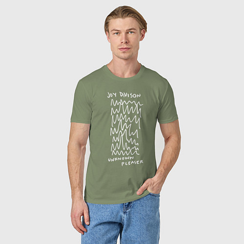 Мужская футболка Joy Divison: Unknown Pleaser / Авокадо – фото 3