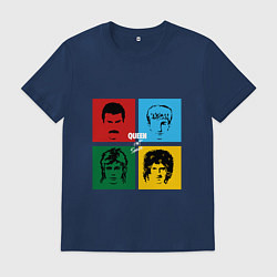 Футболка хлопковая мужская Queen Hot Space, цвет: тёмно-синий