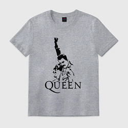 Футболка хлопковая мужская Queen: Rock You, цвет: меланж