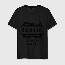 Футболка хлопковая мужская Bushmills black bush, цвет: черный