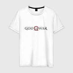 Футболка хлопковая мужская God of War, цвет: белый