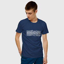Футболка хлопковая мужская Joy Division цвета тёмно-синий — фото 2