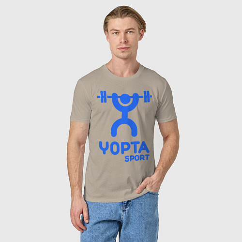 Мужская футболка Yopta Sport / Миндальный – фото 3