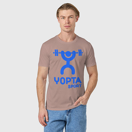 Мужская футболка Yopta Sport / Пыльно-розовый – фото 3