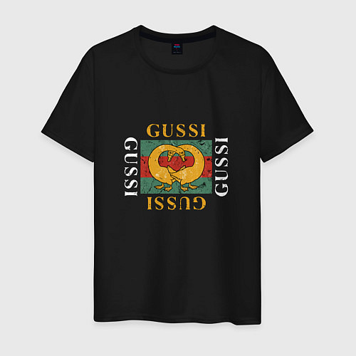 Мужская футболка GUSSI Love / Черный – фото 1