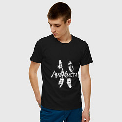 Футболка хлопковая мужская Агата Кристи, цвет: черный — фото 2