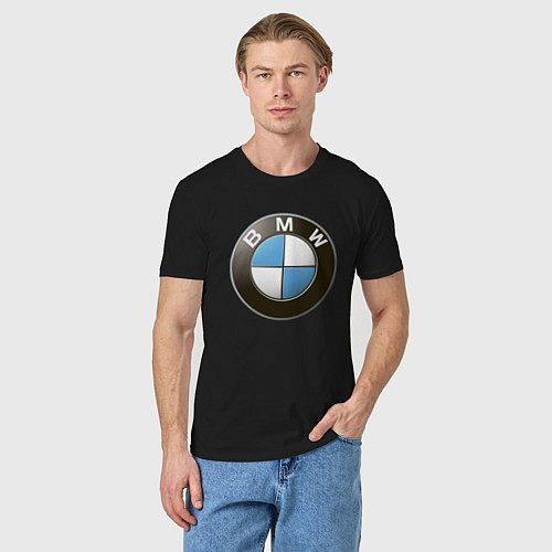 Мужская футболка BMW / Черный – фото 3