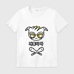 Футболка хлопковая мужская R6S DOKKAEBI, цвет: белый