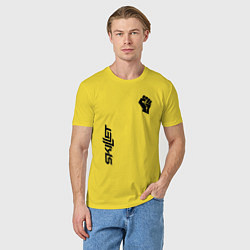 Футболка хлопковая мужская Skillet Force, цвет: желтый — фото 2