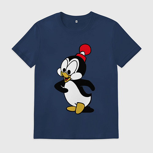 Мужская футболка Чилли Вилли / Тёмно-синий – фото 1