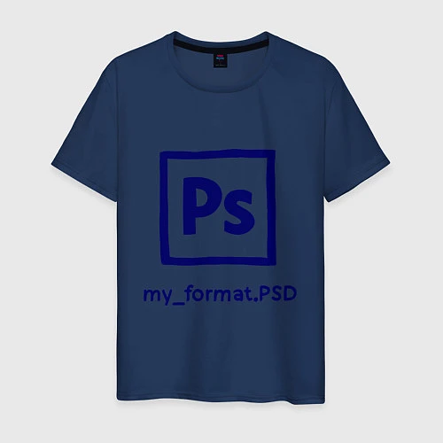 Мужская футболка Photoshop / Тёмно-синий – фото 1