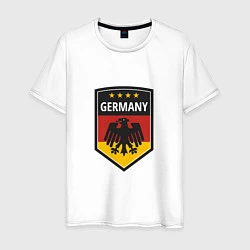 Футболка хлопковая мужская Germany Eagle, цвет: белый