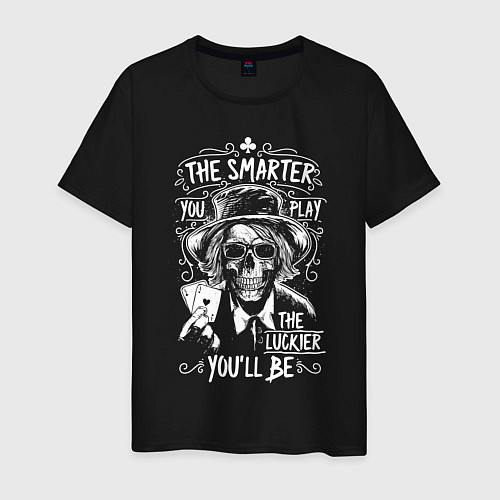 Мужская футболка The Smarter & The Lucker / Черный – фото 1