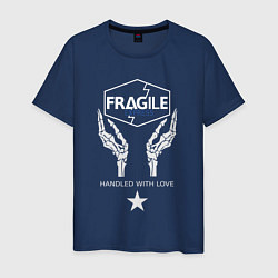 Футболка хлопковая мужская Fragile Express, цвет: тёмно-синий
