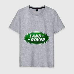 Футболка хлопковая мужская Logo Land Rover, цвет: меланж