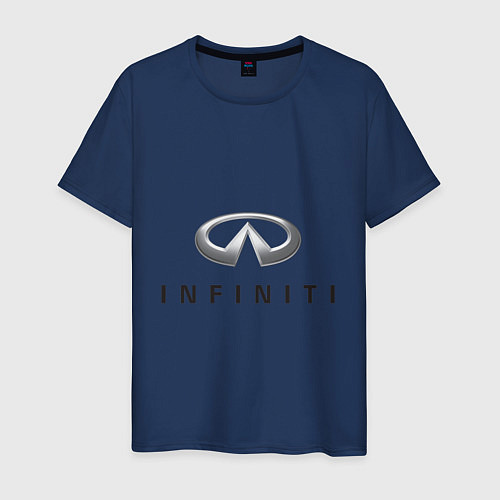 Мужская футболка Logo Infiniti / Тёмно-синий – фото 1