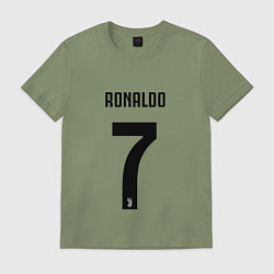 Футболка хлопковая мужская RONALDO 7, цвет: авокадо