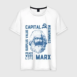 Футболка хлопковая мужская Marx: Capital, цвет: белый