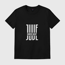 Футболка хлопковая мужская JUVE Since 1897, цвет: черный