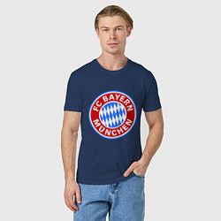 Футболка хлопковая мужская Bayern Munchen FC, цвет: тёмно-синий — фото 2
