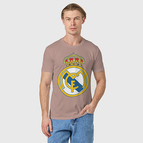 Мужская футболка Real Madrid FC / Пыльно-розовый – фото 3