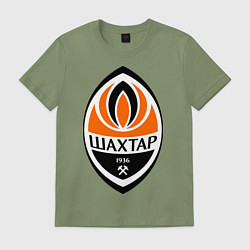 Футболка хлопковая мужская ФК Шахтёр, цвет: авокадо