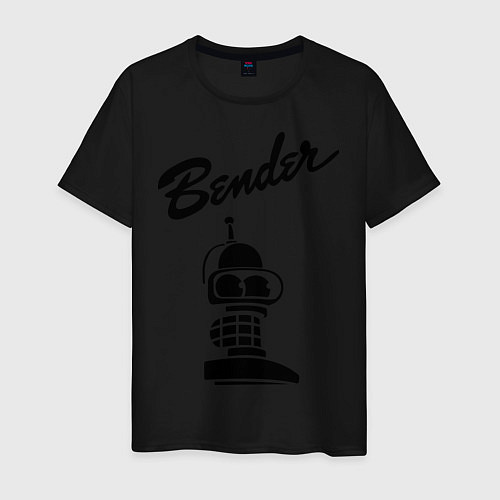Мужская футболка Bender monochrome / Черный – фото 1
