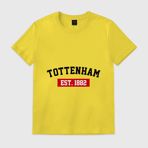 Мужская футболка FC Tottenham Est. 1882 / Желтый – фото 1